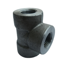 ansi b16.11 tee forged carbon steel pipe fitting